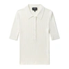 Apc Danae Cotton Polo Shirt In White