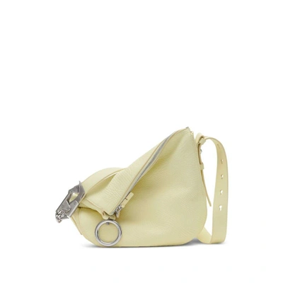 Burberry Medium Knight Leather Shoulder Bag In Sherbet