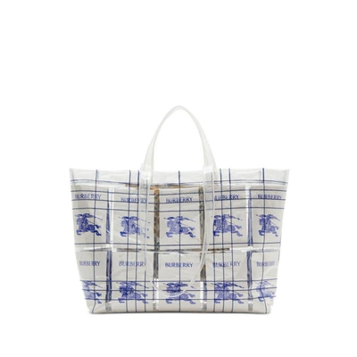Burberry Bum Bags In White/blue