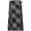 Burberry Midi Dress With Check Pattern In Black/grey