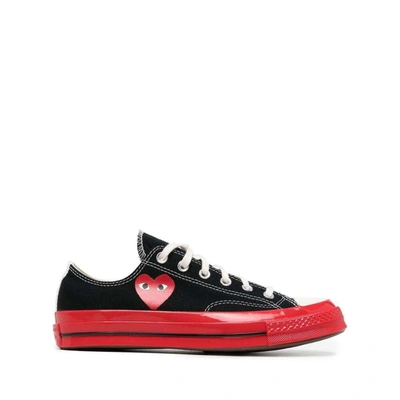 Converse X Cdg Shoes In Black/red