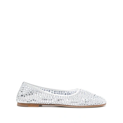 Dear Frances Balla Crystals Ballerinas In Silver