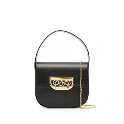 D'estree Small Martin Leather Top Handle Bag In Black