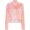 Diesel F-kinigli Zip-up Cropped Sweatshirt In Pink