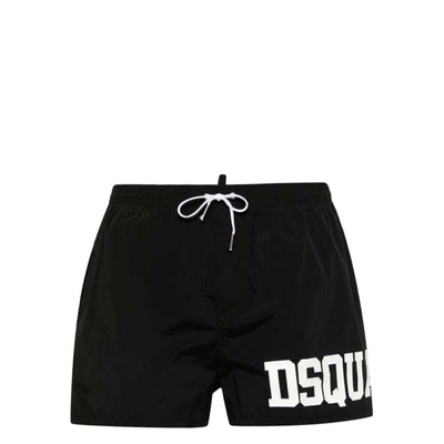 Dsquared2 Midi Boxer Shorts In Black
