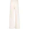 Fabiana Filippi Casual Pants With Waist And Loop Straps In White