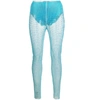 Giuseppe Di Morabito Light Blue Sequin Appliques Pants In Blue