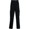 Isabel Marant Cotton Carrot Fit Pants With Belt Loops In Black