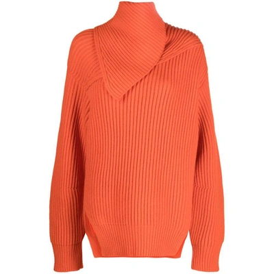 Jil Sander Sweatshirts In Orange