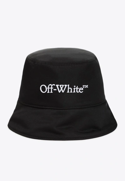 Off-white Bookish Bucket Hat In Black