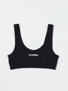 Jil Sander Logo Bikini Top In Black