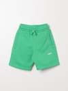 OFF-WHITE SHORTS OFF-WHITE KIDS COLOR GREEN,F20792012