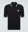 Dolce & Gabbana Logo-embroidered Polo T-shirt In Black