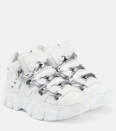 Vetements X New Rock 厚底运动鞋 In White