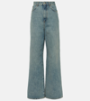 Loewe Loose Leg High-waisted Jeans In Blue