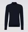 Zegna Wool Polo Shirt In Black