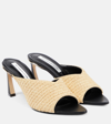 VICTORIA BECKHAM RAFFIA MULES