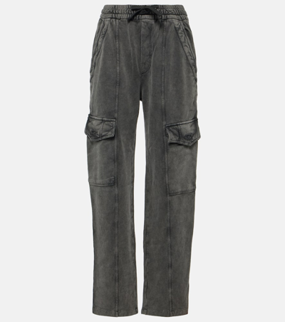 Marant Etoile Peorana Cotton Cargo Pants In Grey