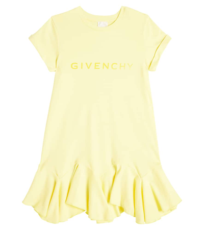 Givenchy Kids' Cotton Dress In Yellow