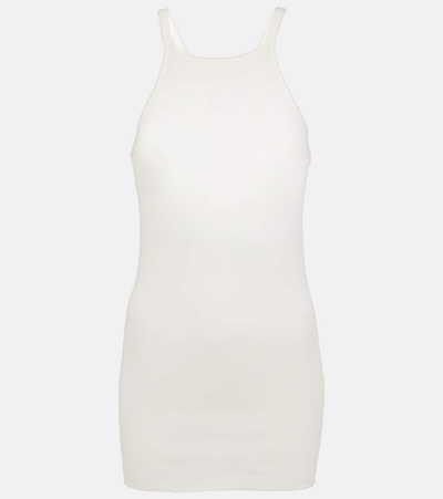 Rick Owens Cotton Jersey Tank Top In White