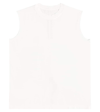Rick Owens Tarp Cotton Jersey Tank Top In White