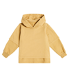 Rick Owens Hustler Cotton Jersey Hoodie In Yellow