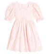 Patachou Broderie Anglaise Cotton Dress In Pink