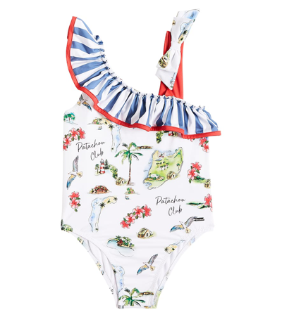 Patachou Kids' Printed Swimsuit In Multicoloured