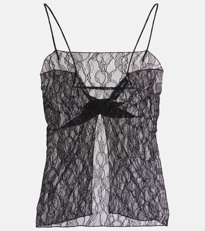 Dolce & Gabbana Lace Top In Black