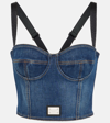 DOLCE & GABBANA DENIM BUSTIER