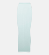 Alaïa Striped Maxi Skirt In White