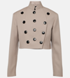 Alaïa Wool Jacket In Beige