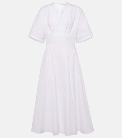 ALAÏA ALAIA COTTON POPLIN MIDI DRESS