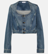 ALAÏA ALAÏA CROPPED DENIM JACKET