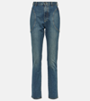 ALAÏA HIGH-RISE SLIM JEANS