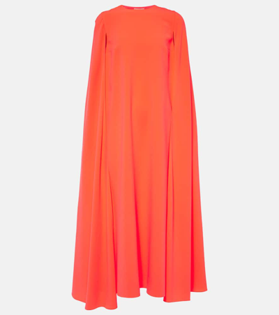 Roksanda Twiggy Caped Midi Dress In Pink