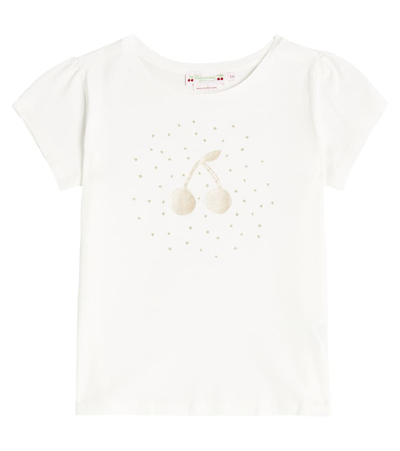 Bonpoint Kids' Capricia Printed Cotton Jersey T-shirt In White