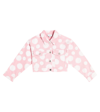Marc Jacobs Polka-dot Denim Jacket In Pink