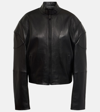 ACNE STUDIOS LOGO LEATHER JACKET