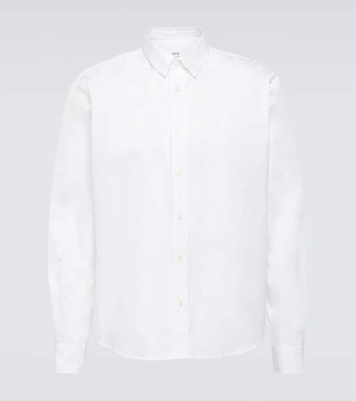 Ami Alexandre Mattiussi Cotton Oxford Shirt In White