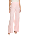 Sandro Felix Pleated Grain De Poudre Tapered Pants In Pink