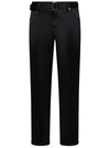 Tom Ford Silk Pants In Black