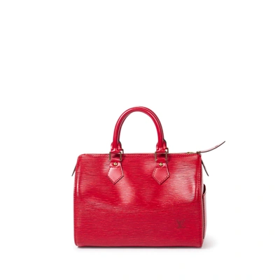 Pre-owned Louis Vuitton Speedy 25 In Red