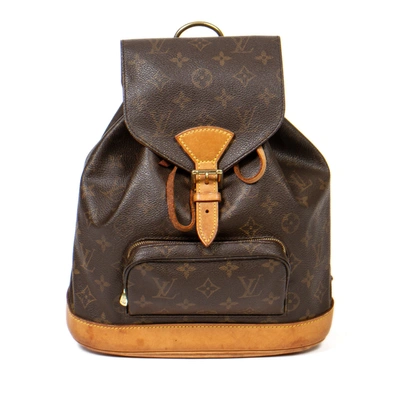 Pre-owned Louis Vuitton Montsouris Mm In Brown