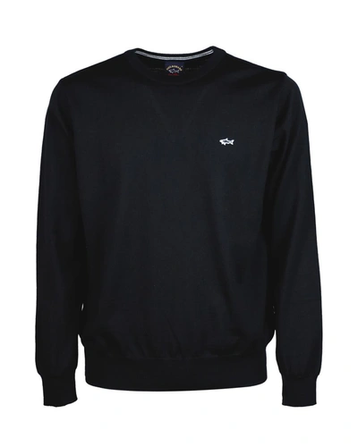 Paul & Shark Crewneck Sweater In Black