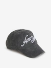Acne Studios Carliy Tourist Logo-embroidered Cotton-twill Baseball Cap In Black