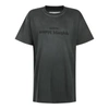 Maison Margiela Black T-shirt With Logo Embroidery In Washed Black