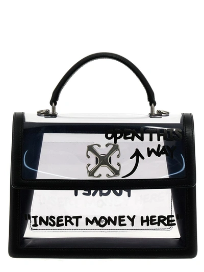 Off-white 'jitney 2.8' Handbag In Transparent