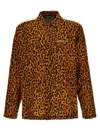 Palm Angels Cheetah Track Shirt And Blouse Multicolor In Multicolor