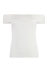Fabiana Filippi Top Scollo Barca In White